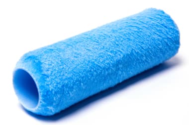 Close-up of Tower 9" Blue Paint Roller Sleeve